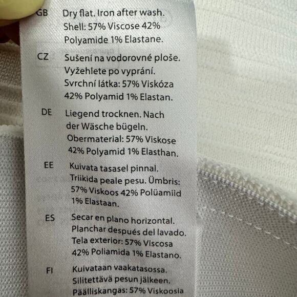 COS Textured Pencil Skirt Midi in White Ivory Size Medium - Picture 9 of 10